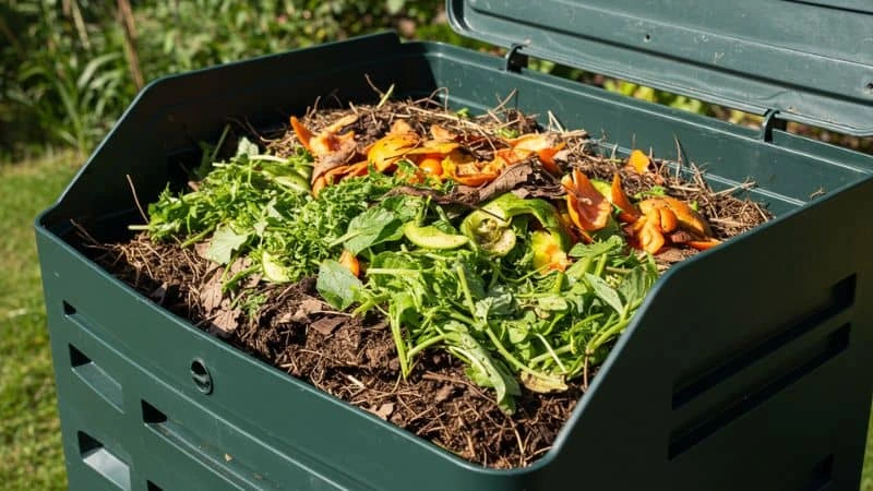 Compostagem de restos de comida para sustentabilidade
