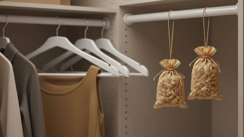 sachês de cedro repelente de cupim no guarda‑roupas