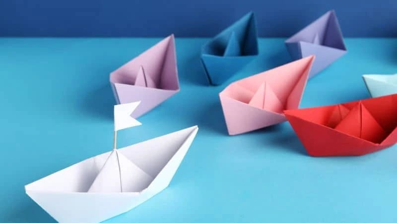 origami fácil para iniciantes – barquinho
