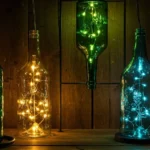 transformar garrafas de vidro em luminárias