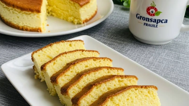 fatias de bolo pega marido fácil e cremoso mostrando textura macia por dentro