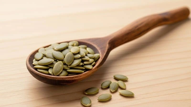 semente poderosa de abóbora mostrando seu aspecto natural e nutritivo