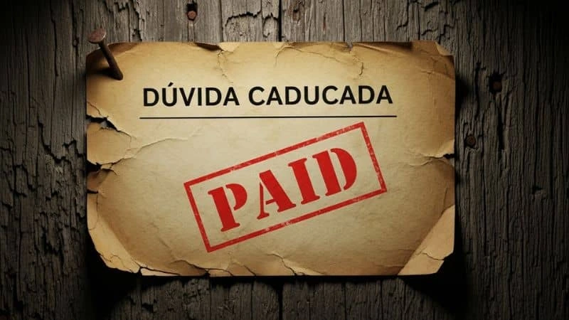 placa indicativa de dívida caducada