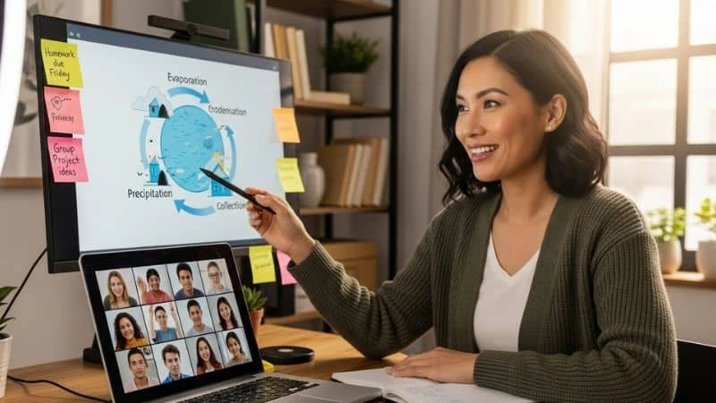 dar aulas online para renda extra.